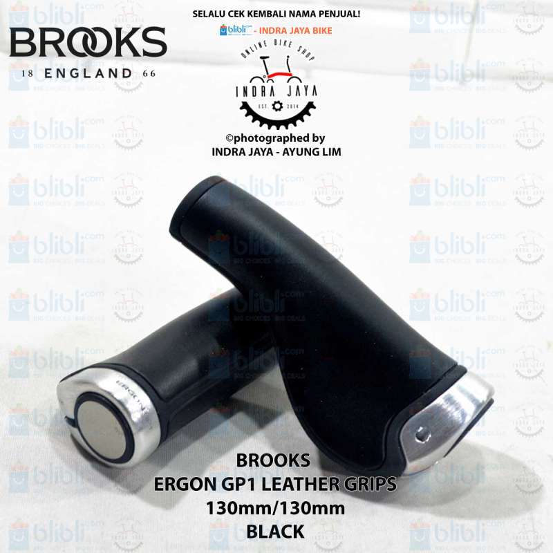 Jual Hand Grips Leather Brooks Ergon Gp1 130mm 130mm Black Di
