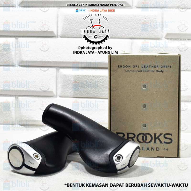 Brooks Ergon 100mm Gp1 Brooks Handle Grip Sepeda Ergon GP1 Leather