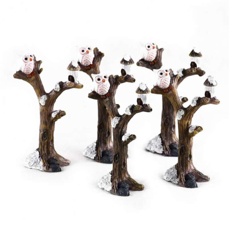 Fairy Garden Kit Dollhouse Miniature Mini Branches Owl Micro Landscape DIY Decor Fairy Garden Kit Dollhouse Miniature Mini Branches Owl Micro Landscape DIY Decor