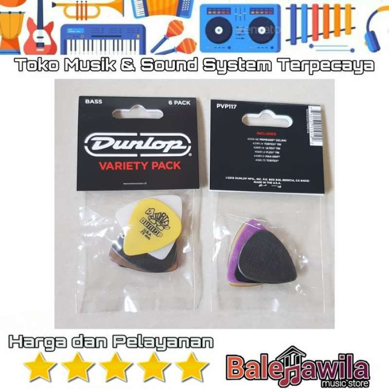 Jual Pick Gitar Bass Dunlop Variety Pack Pvp117 Isi 6 Pc Original Guitar Pick Dunlop Variety Pack Pvp117 6 Pack Original Online Desember 2020 Blibli
