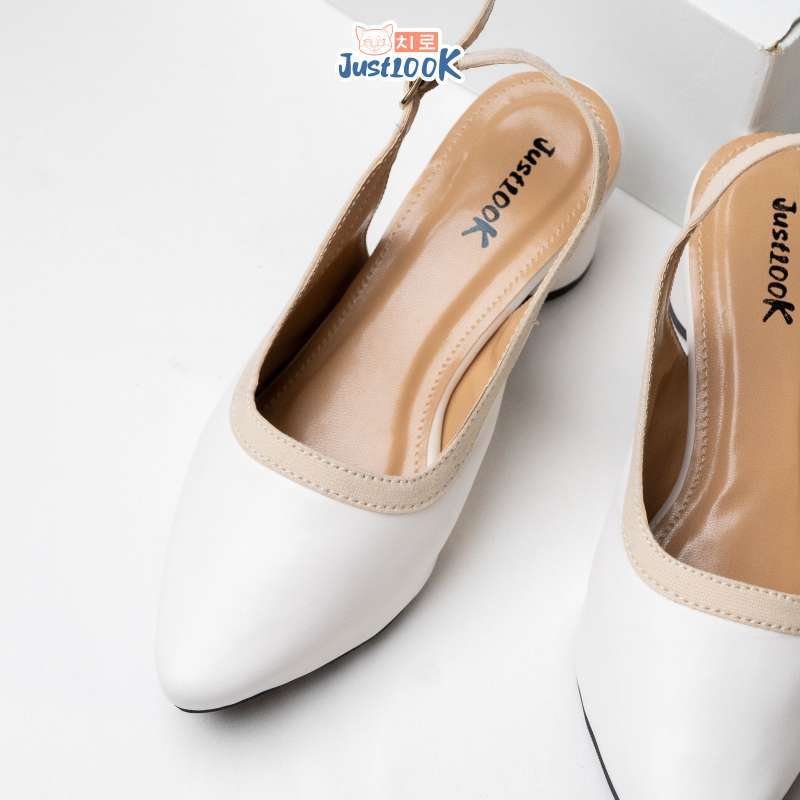 JustLook LK Karen Mules Heels Wanita 5cm Sandal Heels