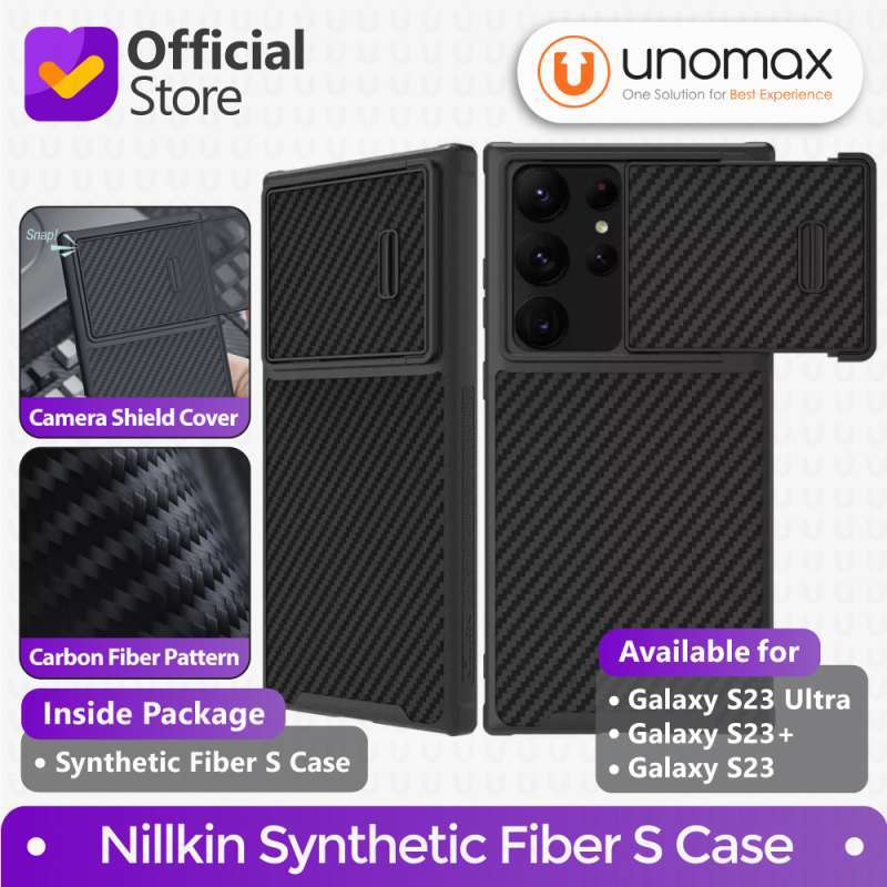 Samsung Galaxy S23 Plus case black NILLKIN SYNTHETIC FIBER S