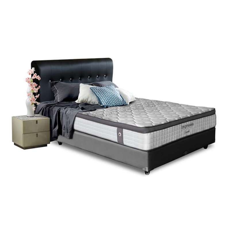 Elite Springbed Serenity Impressa Pillow Top Set Mattress Divan Sandaran Terbaru Juli 2021 Harga Murah Kualitas Terjamin Blibli