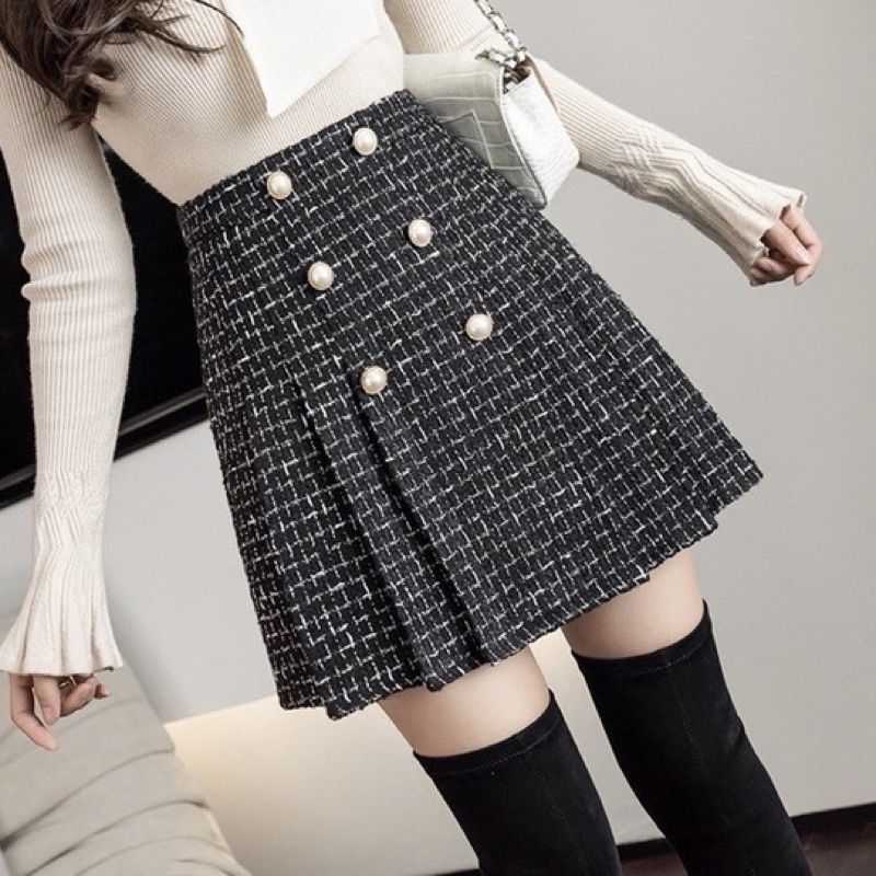 Jual Tweed Skirt Mini Rok Pendek Import Mx623 Di Seller Glistensyna Padamulya Kab. Bandung Blibli