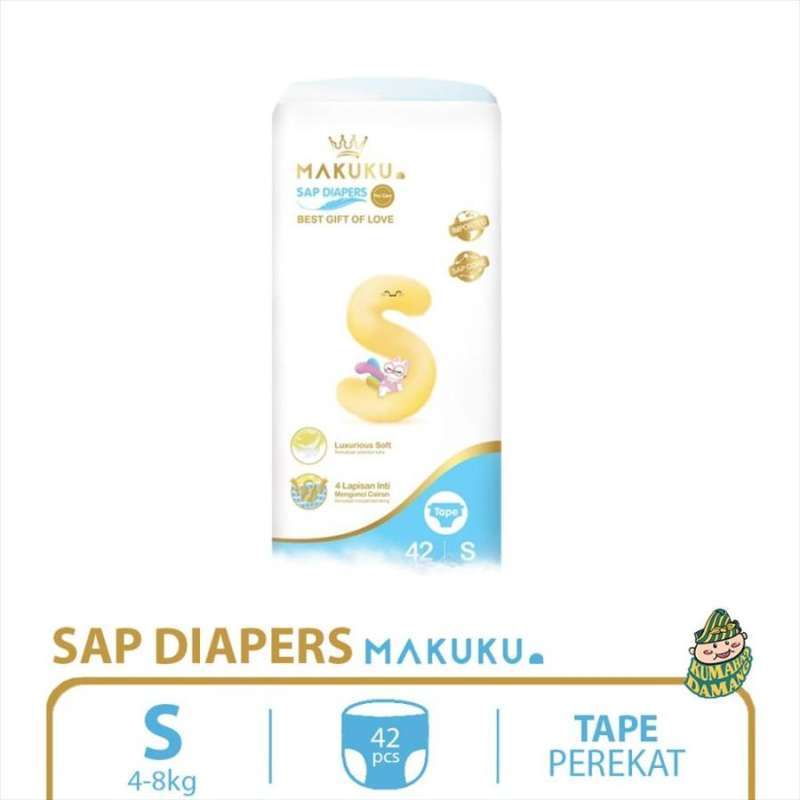 Jual Makuku Sap Diapers Pro Care Tape S 42 Di Seller