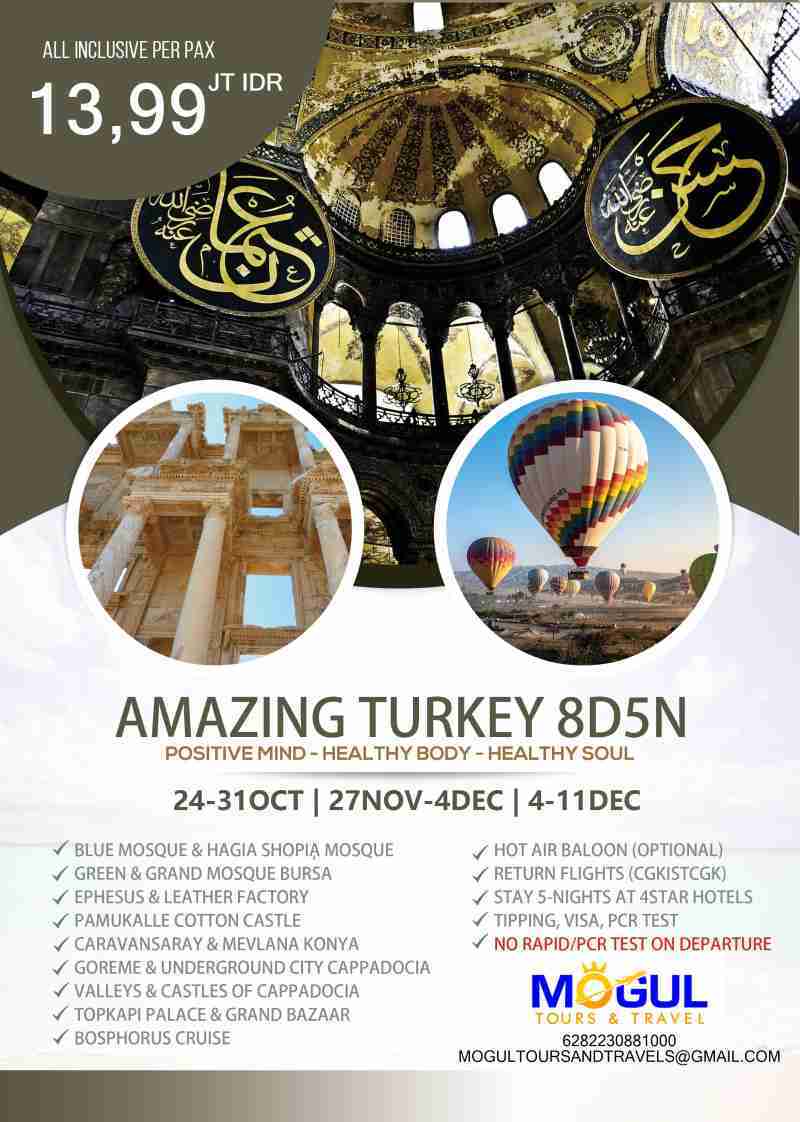 Jual TR Tour Amazing Turki 8D di Seller Mogul Tours & Travel ...