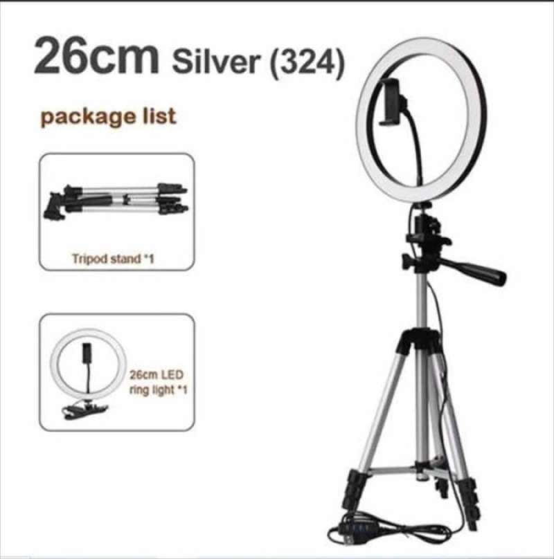 Jual Paket Hemat Ring Light 26cm Tripod 1m 3110 Lampu Tiktok Di