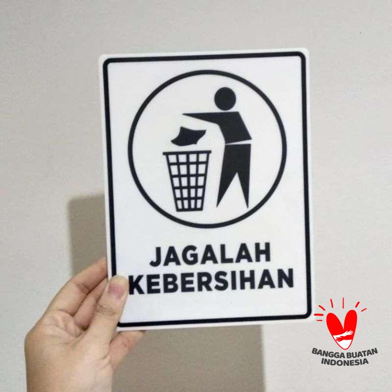Jual Hello Studio Sign Signage Acrylic Printed Jagalah Kebersihan Pre Order Terbaru November 2021 Harga Murah Kualitas Terjamin Blibli