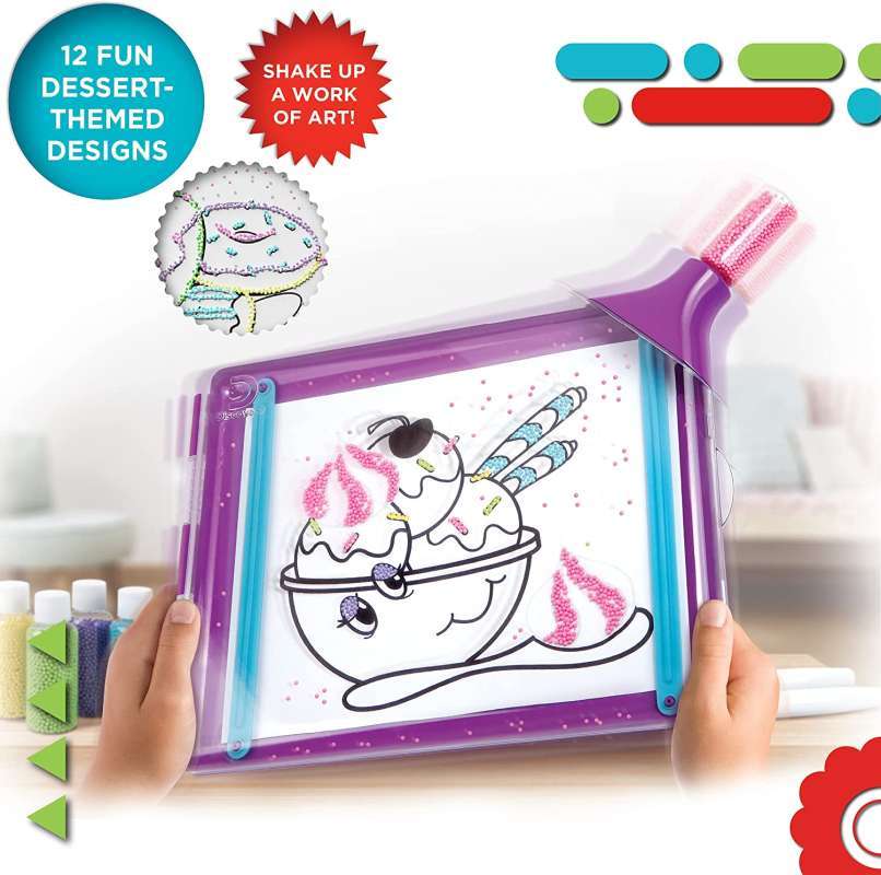 Jual Discovery Toy Art Board Shake And Sprinkle Mainan 3d Sticky