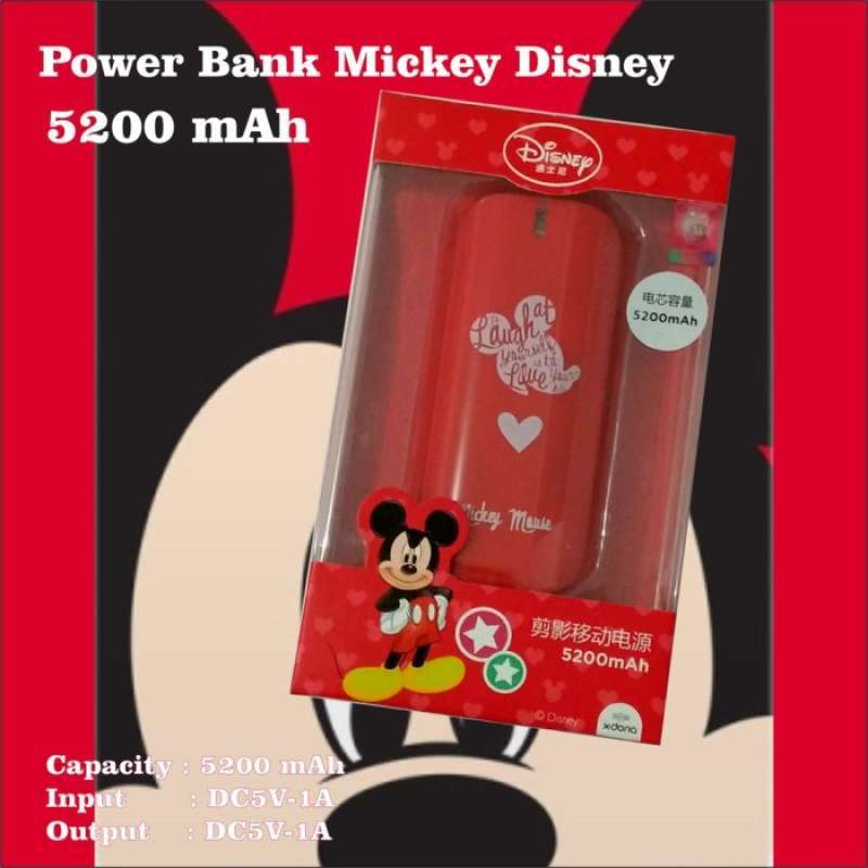Promo Powerbank Power Bank Disney Minnie / Mickey / Monster Inc Real  5200mah - Merah Muda Diskon 2% Di Seller Forzagadget Flagship Store -  Siwalankerto-2, Kota Surabaya | Blibli