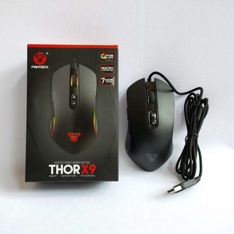 Jual Fantech Gaming Mouse Macro Rgb Thor X9 Online November 2020 Blibli