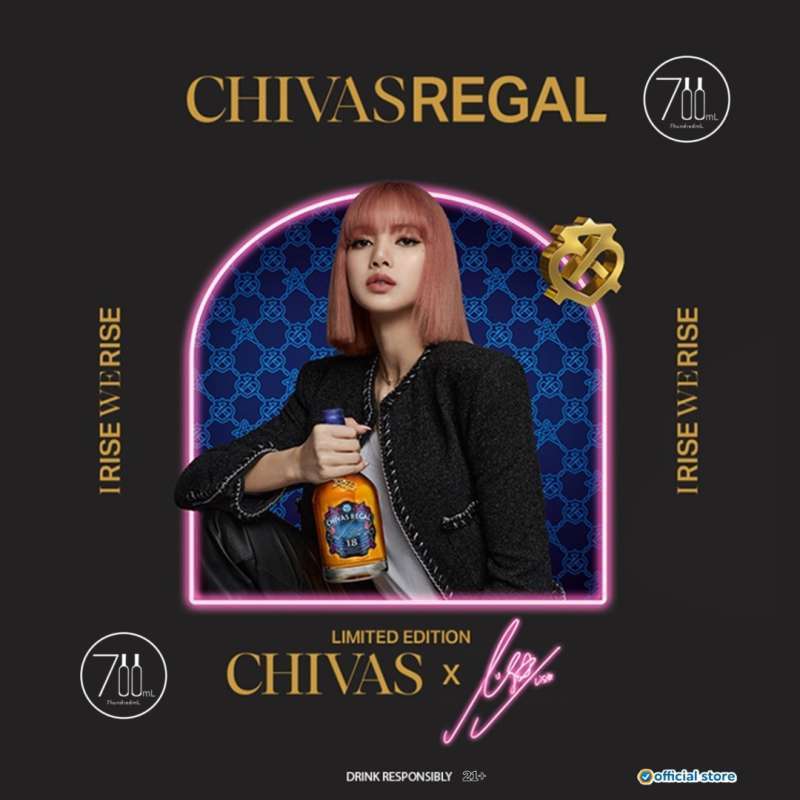 Promo Chivas Regal 18 Limited Edition LISA BLACKPINK Diskon 7