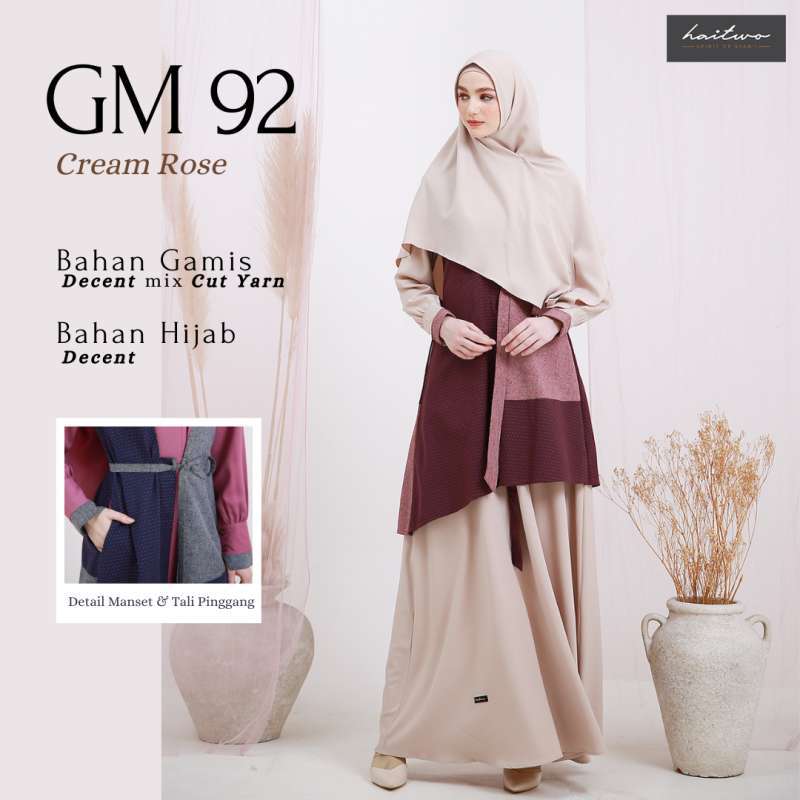 Jual Haitwo Gamis Syari Premium Gm 092 Murah Mei 2021 Blibli