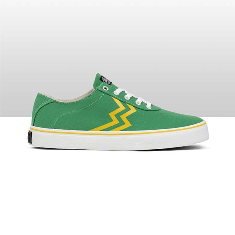 green yellow shoes