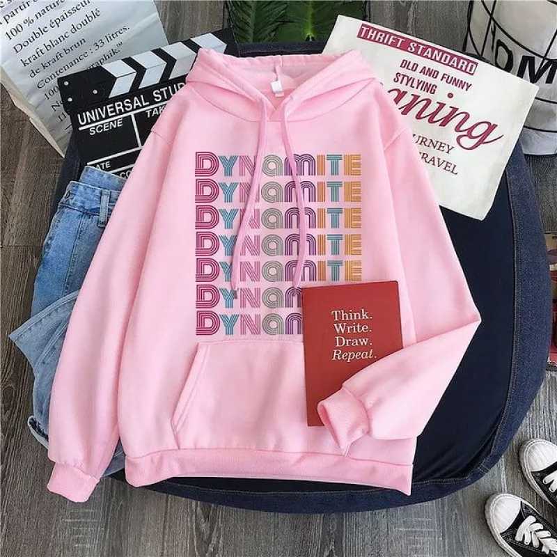 Jual STOLZ Dynamite Hoodie Wanita Hoodie BTS Jaket BTS Sweater