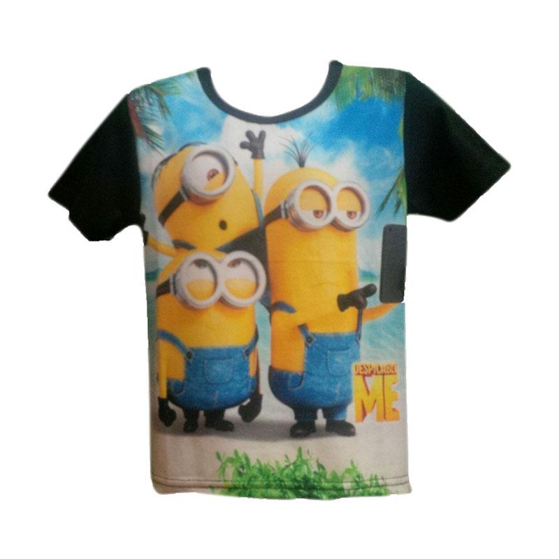 Jual Chloebaby Shop Minion Big 3 F665 T Shirt Hitam Terbaru Harga Promo November 2019 Blibli Com