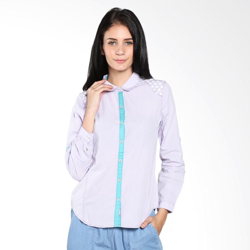 Cressida KYKC.852893 Basic Shirt 2 Color Top - Purple