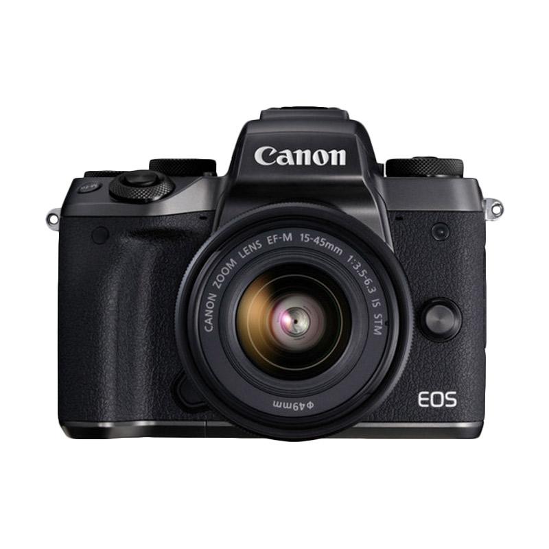 harga Canon EOS M5 EF-M 15-45mm IS STM Kamera Mirrorless - Hitam+Free Battery LP-E17 Blibli.com