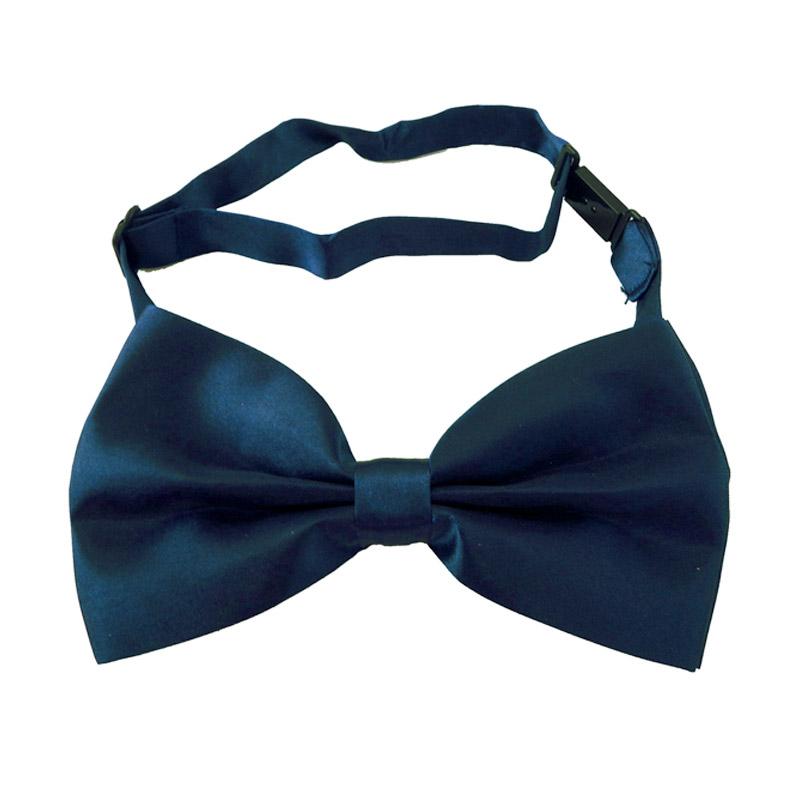 Elfs Shop Satin Dasi Kupu Kupu - Biru Dongker