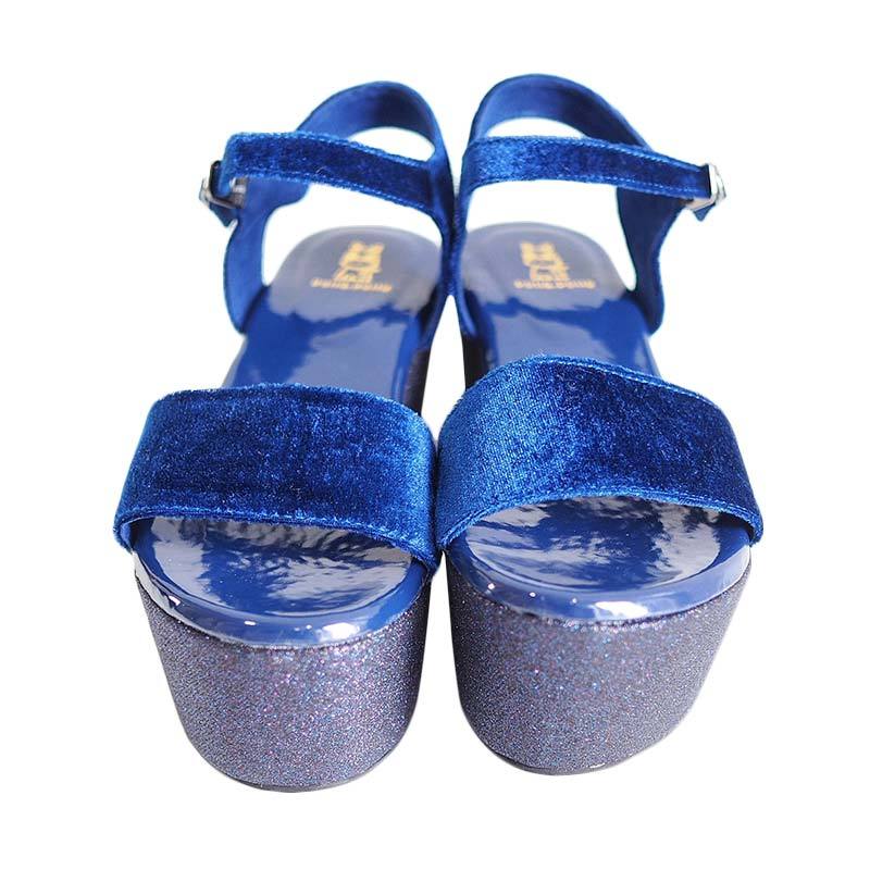 Polla Polly Malaika Wedges Sandals Anak - Blue