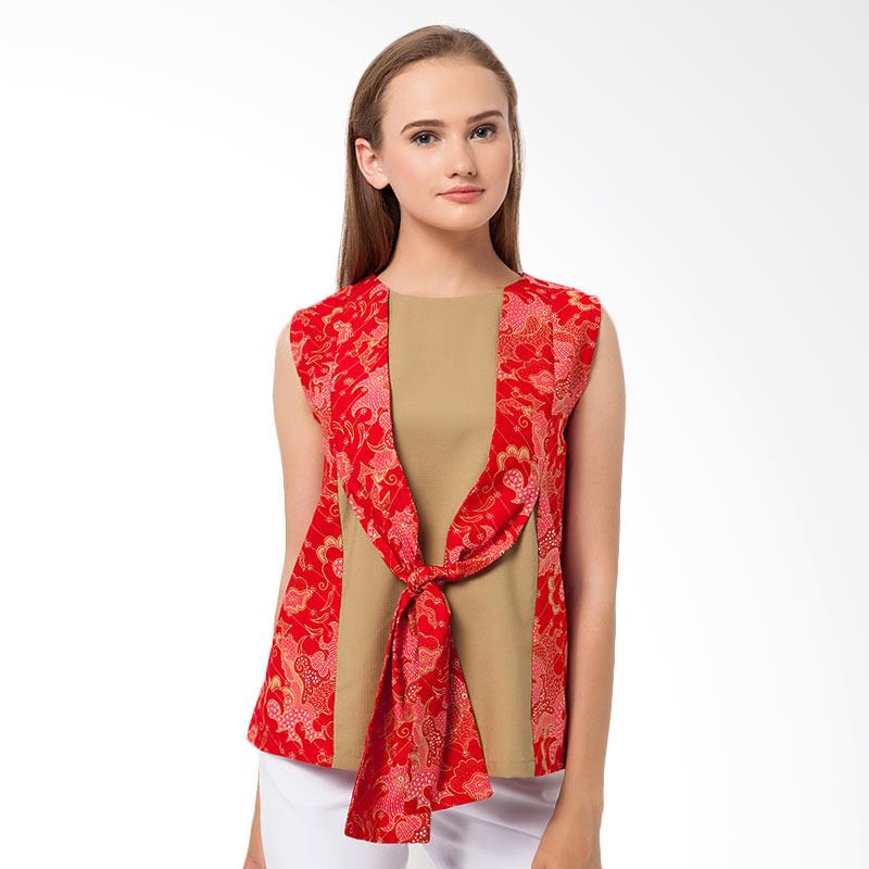Asana Liris Bunga Woman Combination Batik Wanita - Red