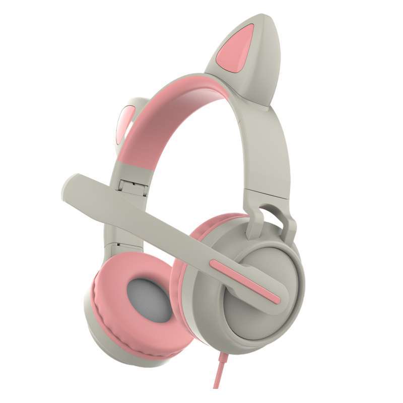 LED Cat EarHeadphonesWired Foldable 