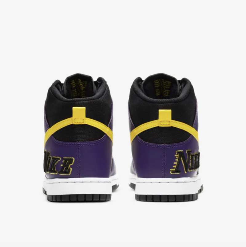 NIKE Dunk High EMB Lakers Court Purple 