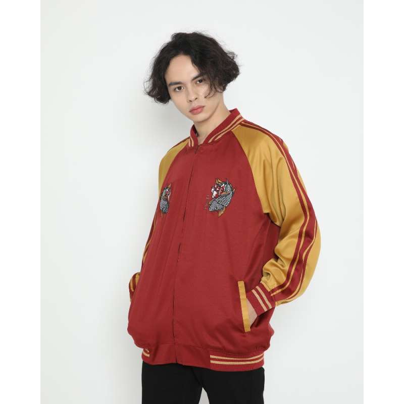 Jaket Erigo Sukajan Hirohiko Maroon 
