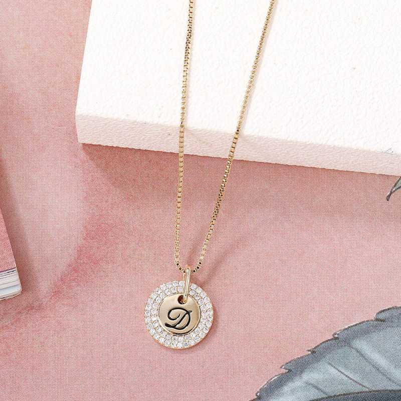Jual LemonShop Gold Plated Paved Letter 