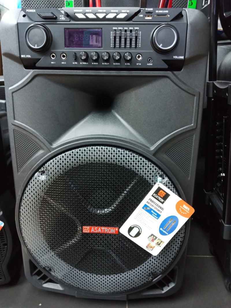 Speaker Wireless Meeting Portable Asatron HT 8881 UKM 15 Inch