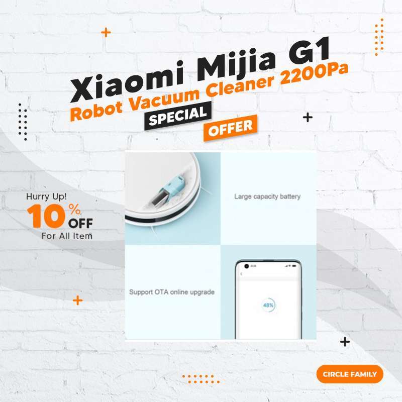 Jual Xiaomi Mijia G1 Sweeping Robot 