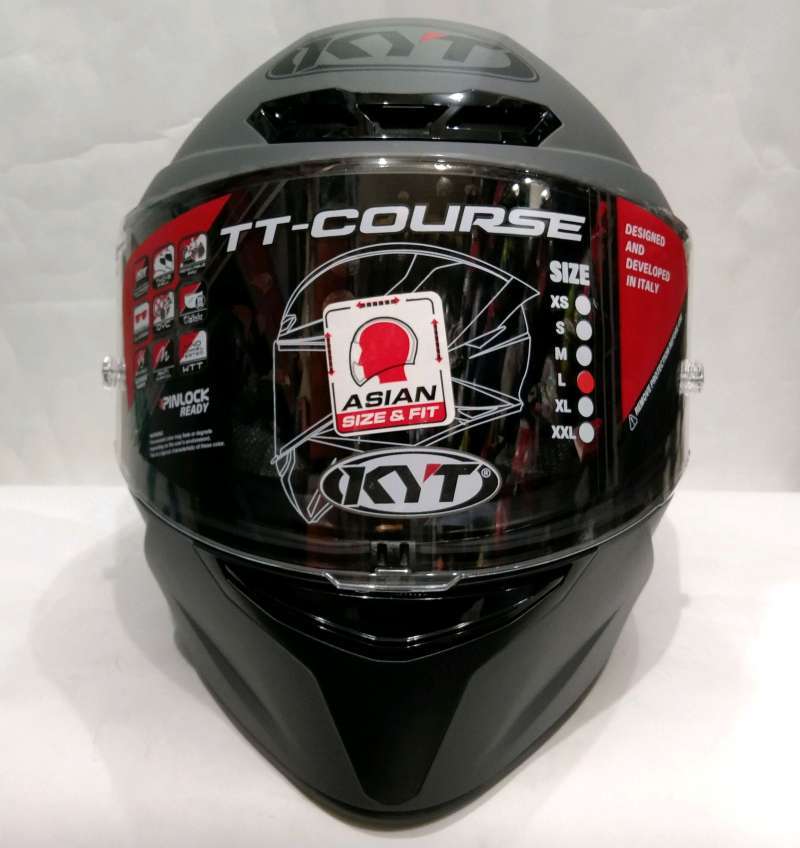 Jual HELM KYT TT COURSE PLAIN MATT 