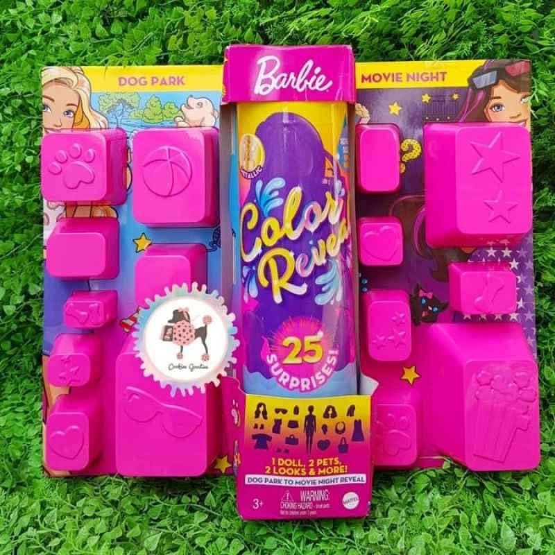 Barbie color reveal dog park movie night outlet