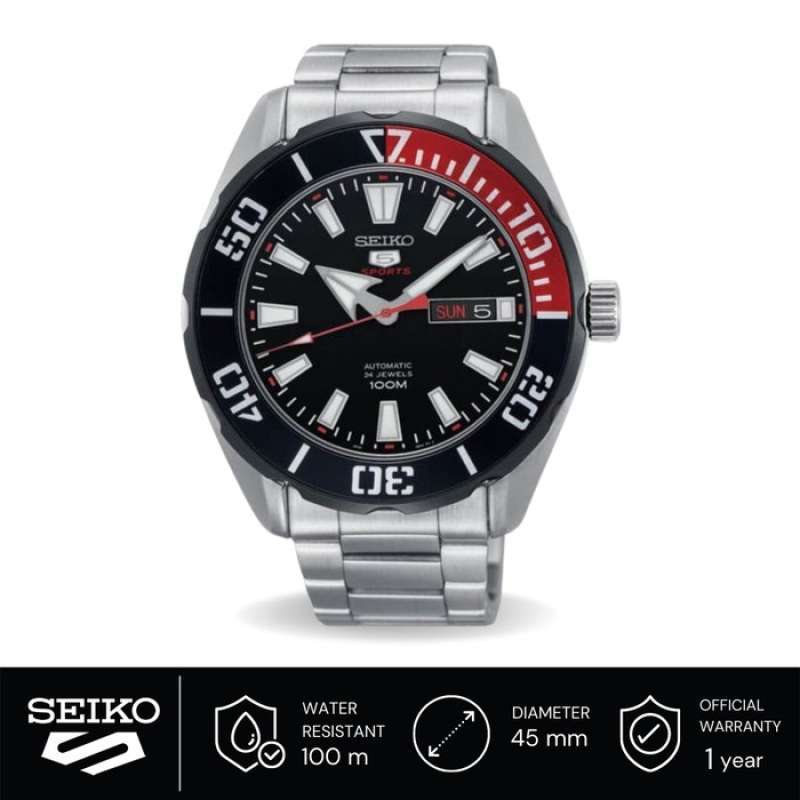 Promo Jam Tangan Pria Seiko 5 Sports Automatic SRPC57K1 Red Bezel Original  di Seller Seiko Official Store - Kota Jakarta Pusat, DKI Jakarta | Blibli