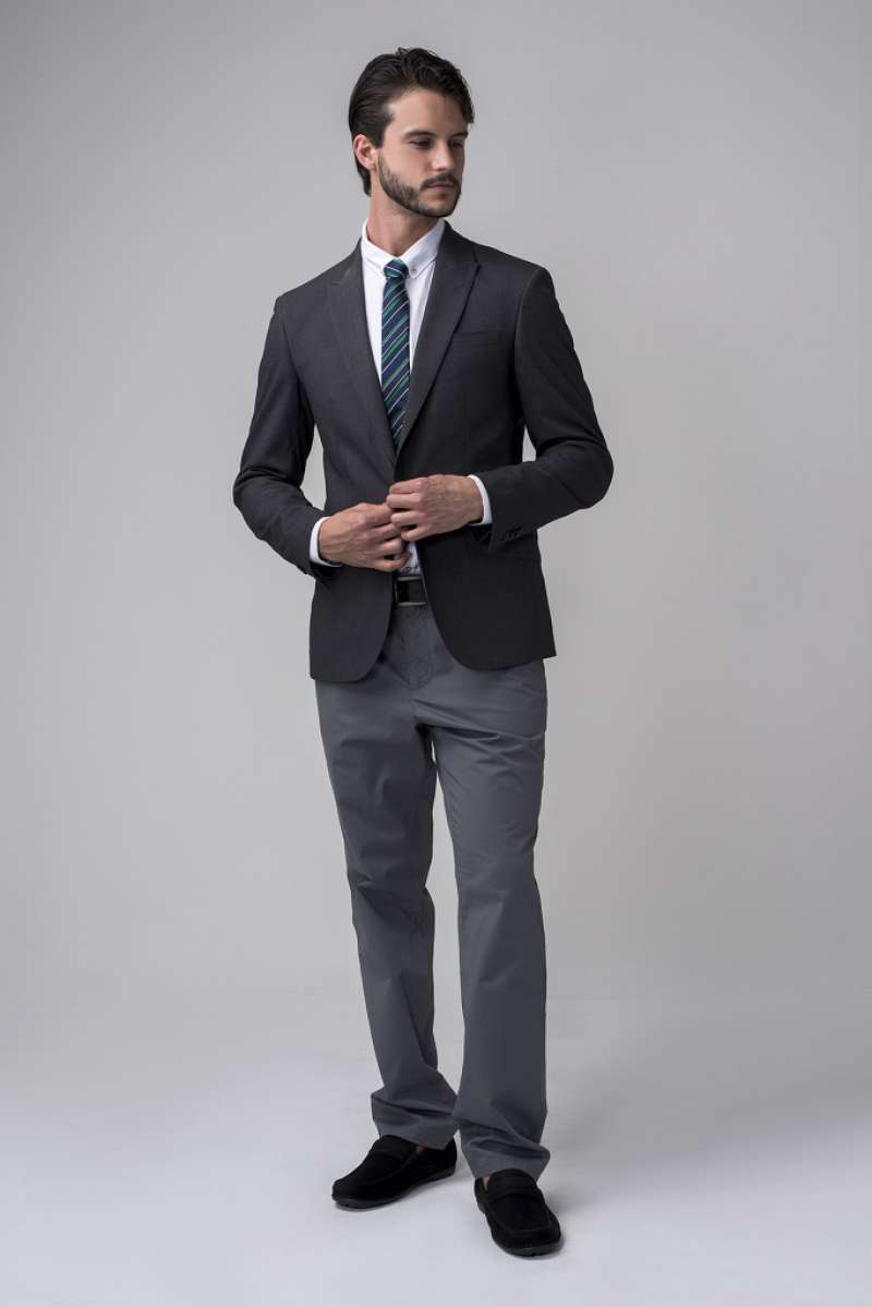 Jual FORMAL SUIT PANTS (GREY) - L di 