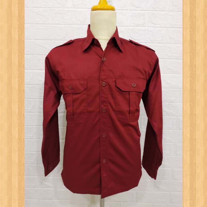 Jual Kemeja Seragam PDH PDL ASN Putih Hitam Kantong Dua ...