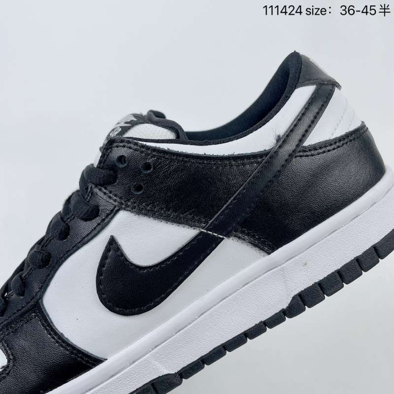 nike dunk low black panda