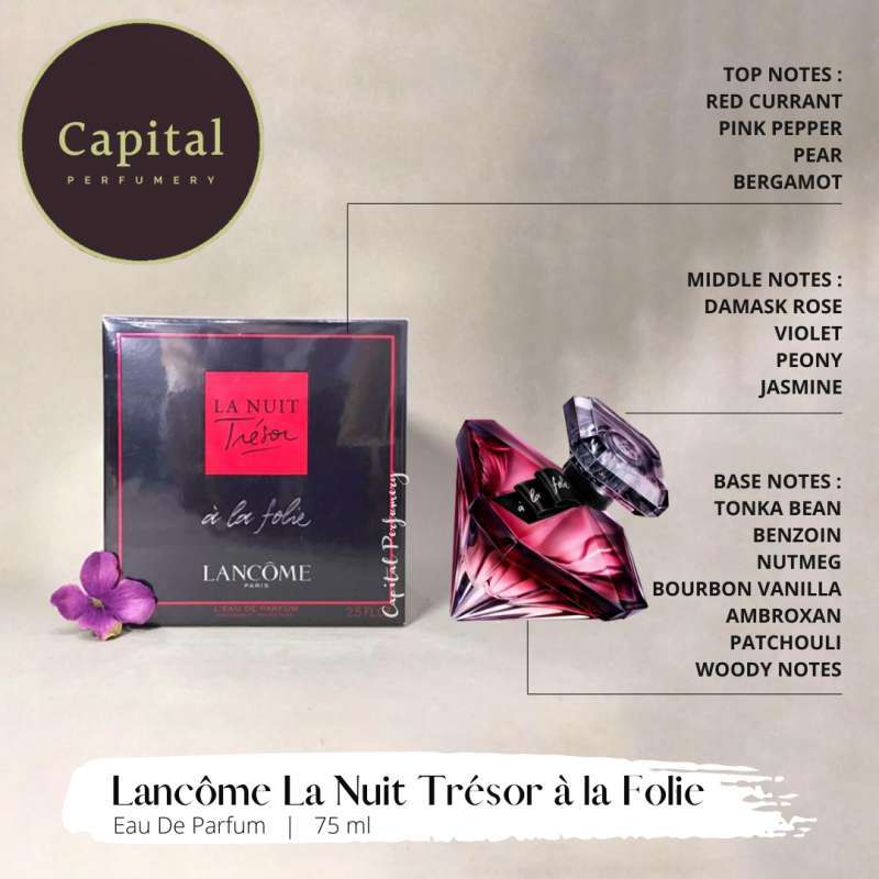 Jual Lancome La Nuit Tresor a la Folie for Women EDP 75ml di
