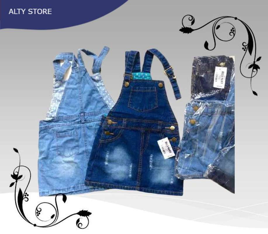 Promo OVERALL ROK JEANS ANAK / OVERALL 