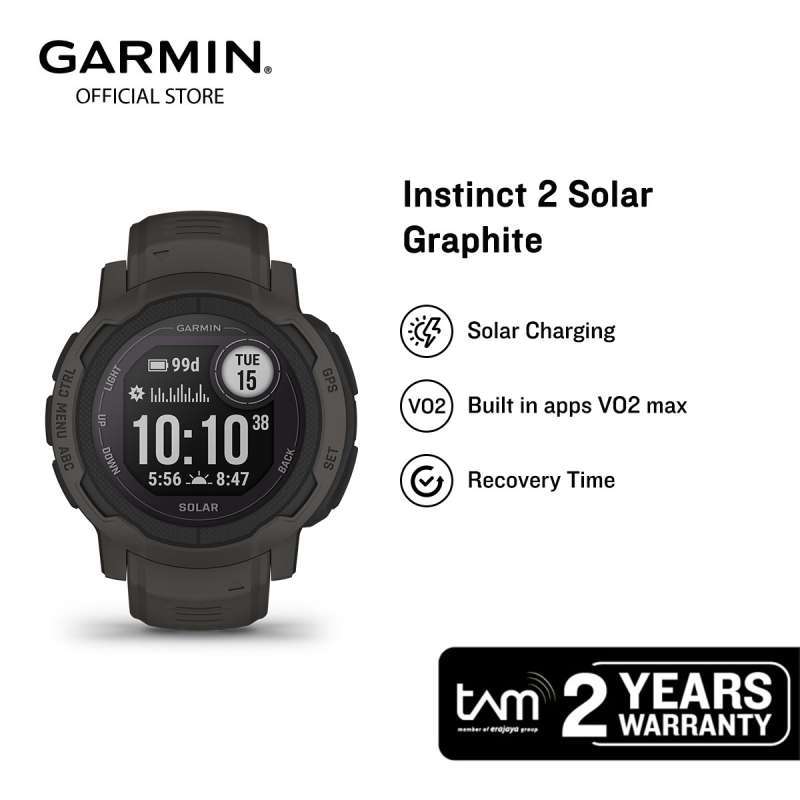 Jual Garmin Instinct 2 Solar - Graphite 