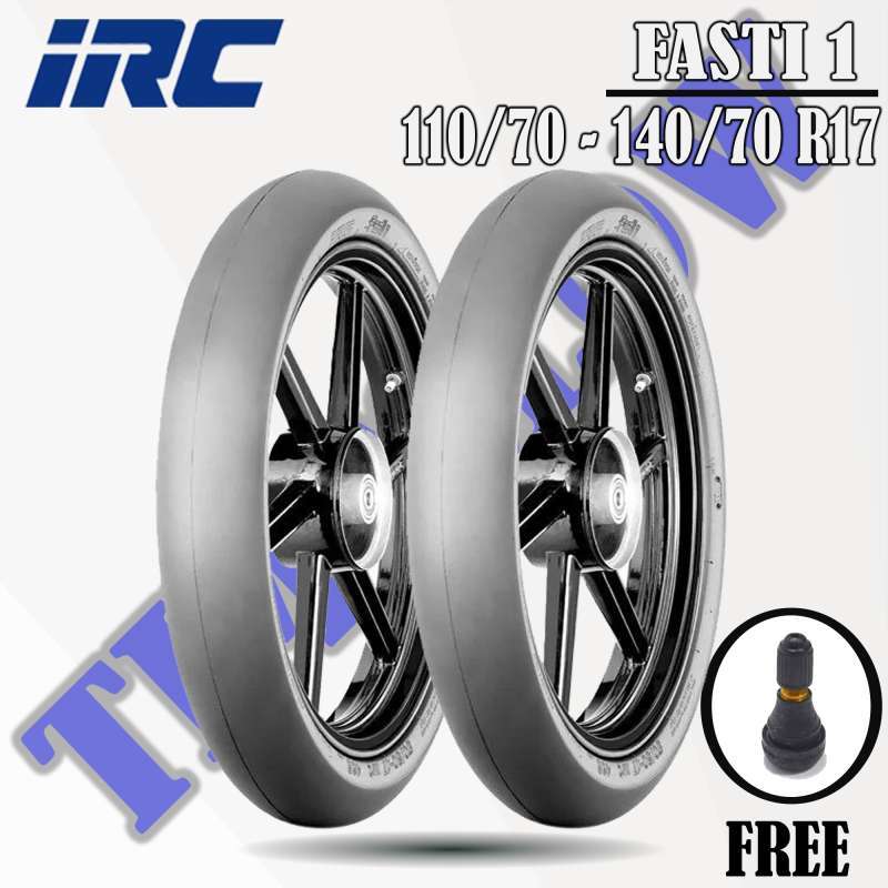 Promo Paket Ban Motor SLICK RACING COMPOUND // IRC FASTI 1 110/70 - 140/70  Ring 17 Tubeless Diskon 4% di Seller GUDANG BAN TIMESLOW - Menteng, Kota  Bogor | Blibli