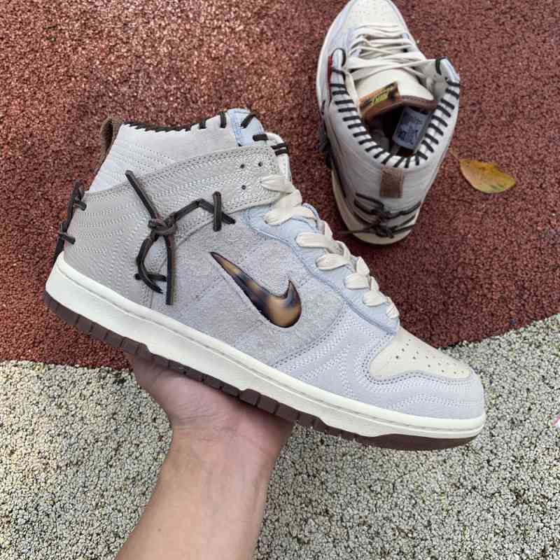white and orange dunk high