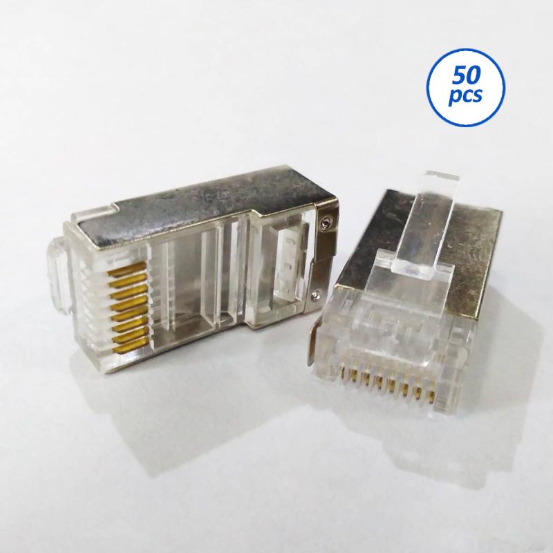 Jual OEM Metal Cover Connector RJ45 Cat 6 [50 Pcs] Online Desember 2020 |  Blibli