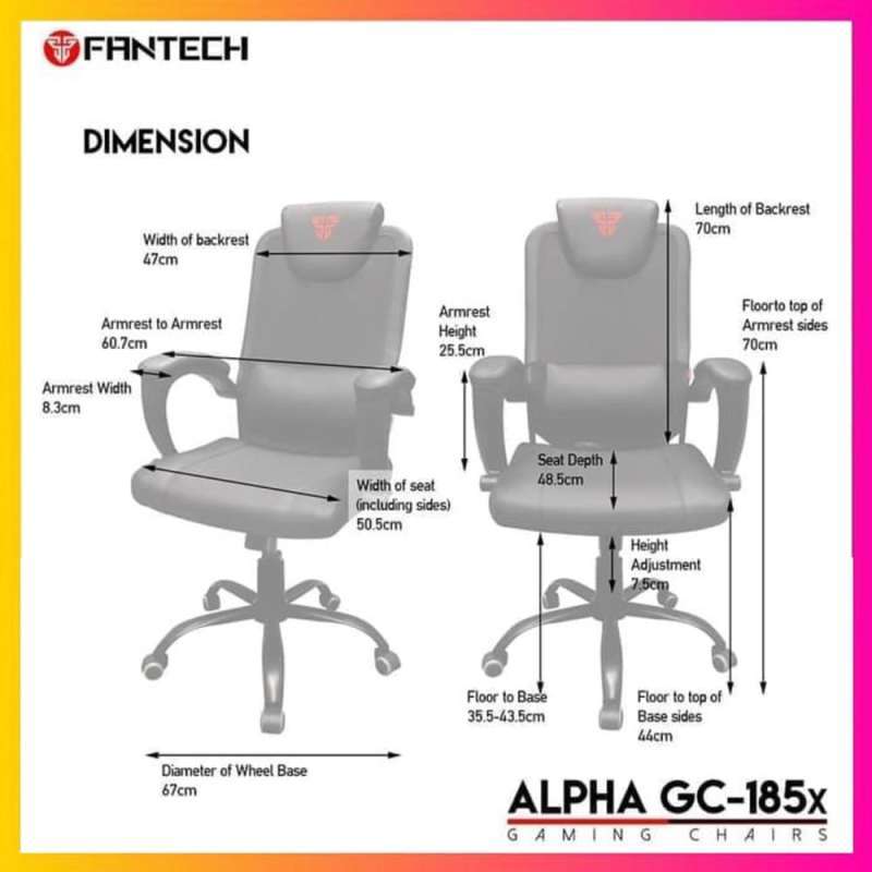 Promo Hemat Gaming Chair Fantech Gc185X Gc185X Kursi Gaming Gc