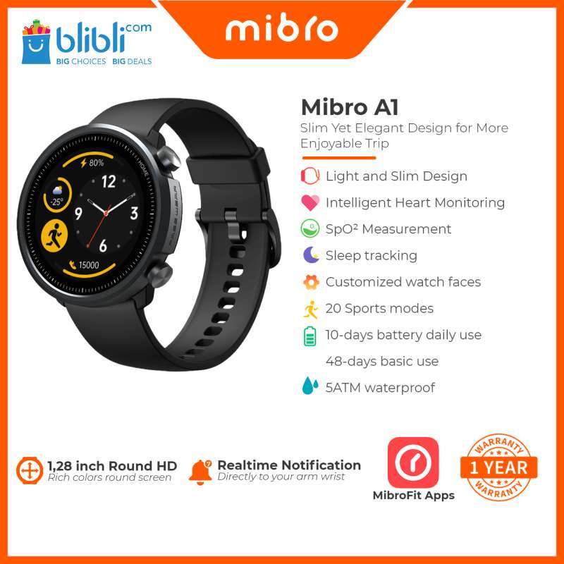 Jual Mibro A1 Smartwatch di Seller Mibro Indonesia Official Store