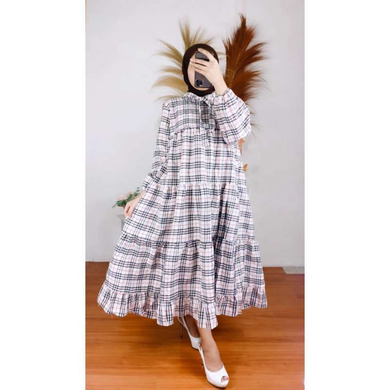 Dress midi cantik clearance