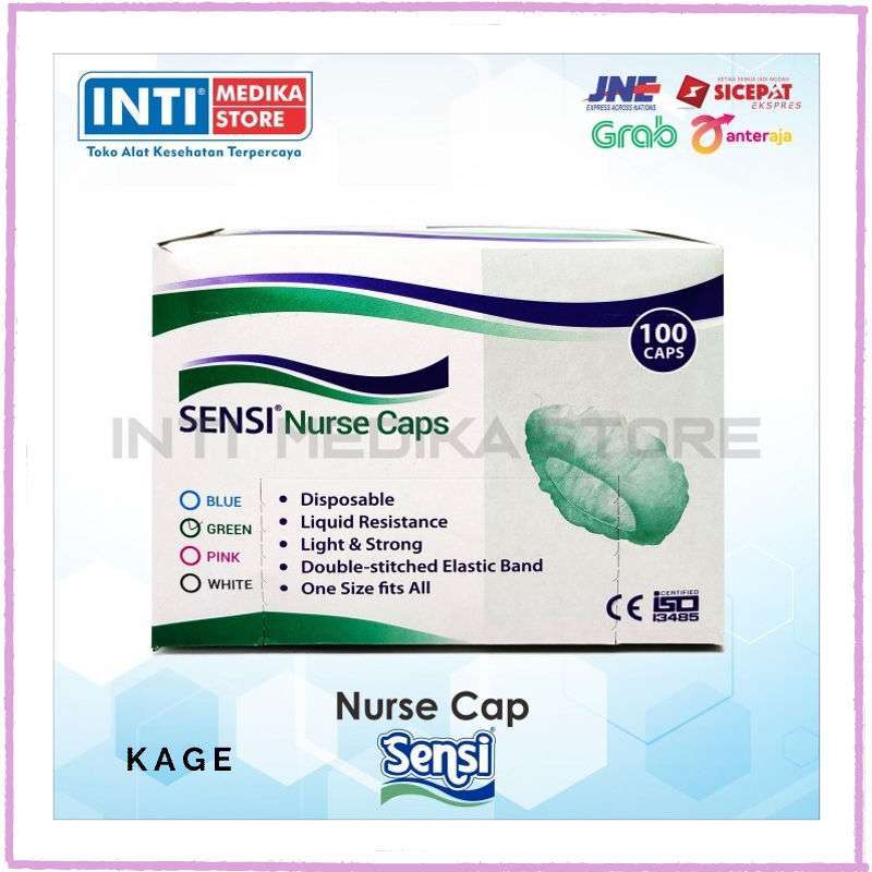 Nurse Cap Sensi Penutup Kepala Hair Cap 