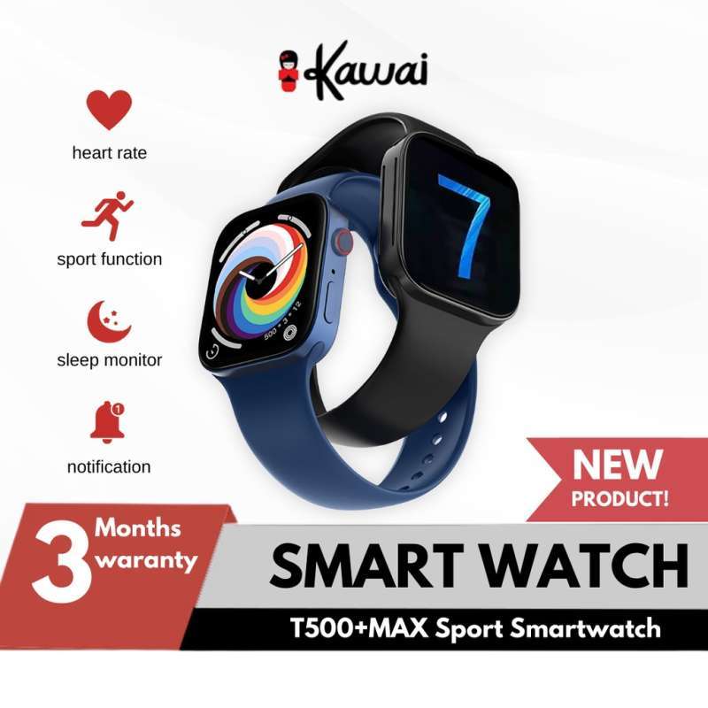 Promo iKawai Smartwatch T500+MAX / T500 / i7 Pro max series 7 Jam Tangan Smart  Watch iWatch 7 Diskon 75% di Seller CGindo - Mangga Dua Selatan, Kota  Jakarta Pusat | Blibli