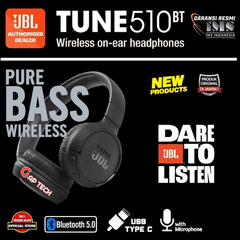 Jual Jbl Tune 510bt T510bt Successor T500bt Wireless On-ear
