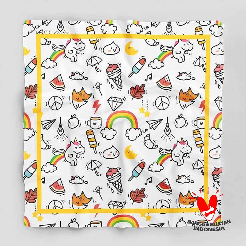 Jual Divine Hijab Voal Cute Unicorn Rainbow Printing Scraf Premium Hijab Muslimah Pre Order Online Juni 2020 Blibli Com